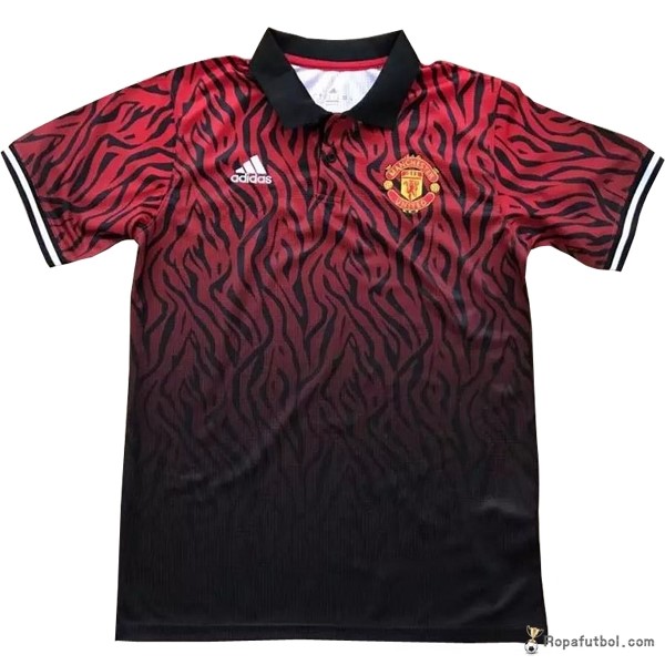 Polo Manchester United 2017/18 Negro Rojo